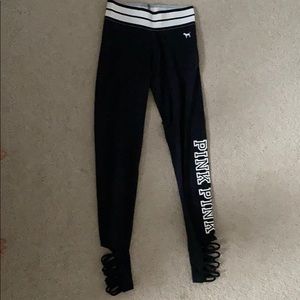 pink victoria’s secret leggings
